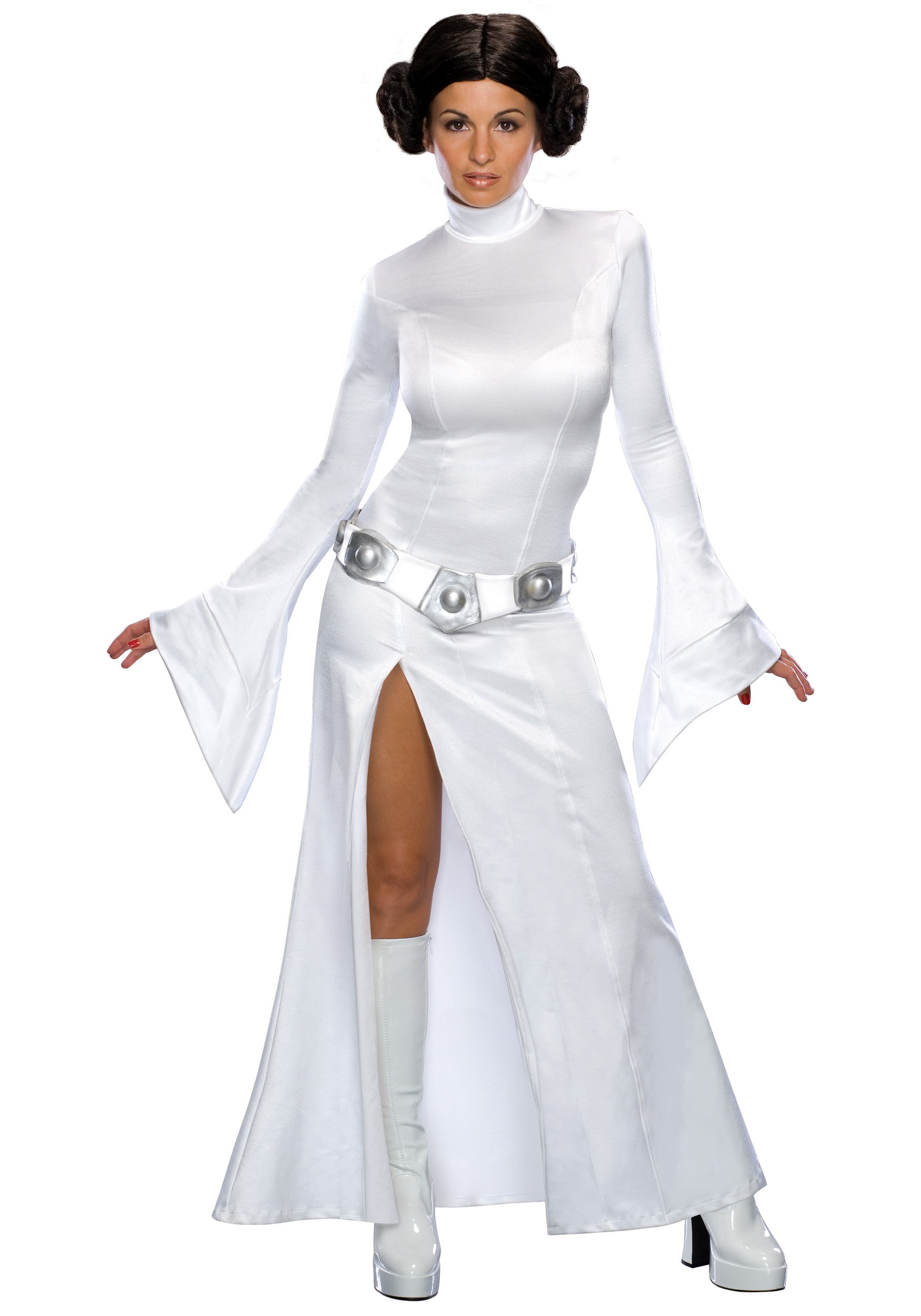 voor Net zo Marine Adult Princess Leia White Dress - Sexy Star Wars Halloween Costume Adult
